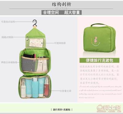 自主廠家直銷(xiāo)旅行洗漱包防水化妝包旅游套裝男女士多功能收納包小號(hào)